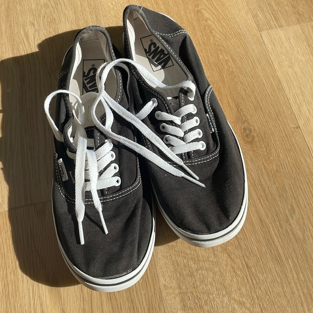 Vans black and white size 10 women’s, 8.5 men’s